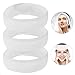 Produktbild FOGAWA 3PCS Haarband für Make Up, Spa Stirnband mit Klettverschluss Kopfband Kosmetik Stirnband Frottee Verstellbare Haarschutzband für SPA Sport Yoga Weiß