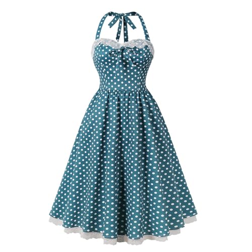 Robe Vintage Années 50 Chic pour Bal Rétro et Sortie d'Été à Jupe Large Swing