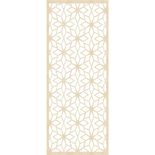 Image of Lake Decorative Pierced Fretwork Wood Wall Panels, 31 3 /8 inchW x 79 3 /8 inchH x 1 /4 inchT, Birch