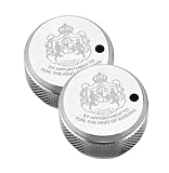 Fit for Abu Garcia Fishing Reel Brake Knob, Mechanical Spool Control Knob, Spool Control with Internal Sound Kit Fit for 3 3.5 4 P5 Series, Fishing Reel Replacement Parts(2Pack) (Silver)