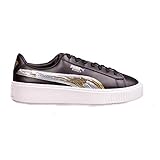  PUMA Zapatillas para mujer Basket Platform Trailblazer Sq, color Negro, talla 38.5 EU