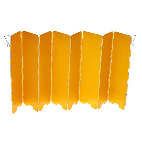 Riuulity Parabrisas para Estufa de Camping Al Aire, Protector contra el Viento para Estufa de Diseño Plegable para Evitar Vientos Fuertes, Accesorio para Acampar para Campistas, Material de