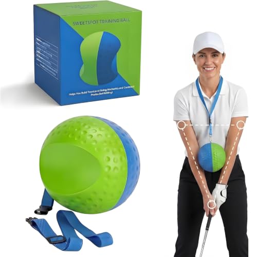 StadGree Golf Swing Training Aid Ball with Adjustable Lanyard, Anti-Slip