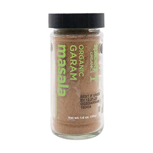 Spicely Organic Seasoning Garam Masala 1.60 Ounce Jar Certified Gluten Free