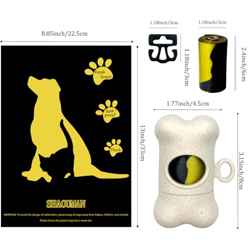 Distributeur de sacs à excréments pour chiens pour éviter les déchirures