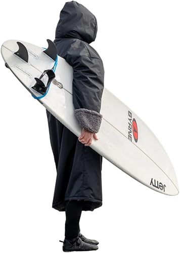 Miniatura 10 de Malo'o Parka de surf con forro de lana de cordero de manga larga para adultos, parka de natación, parka de buceo es impermeable y resistente al