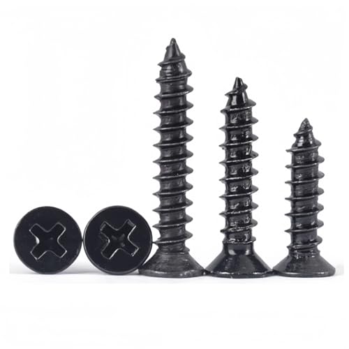 Tornillos autorroscantes negros 1000 unidades 1.2x5mm miniatura 3