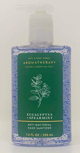 Bath & Body Works Eucalyptus Spearmint Aromatherapy Stress Relief Full Size Hand Sanitizer Anti-bacterial Gel 7.6 fl oz