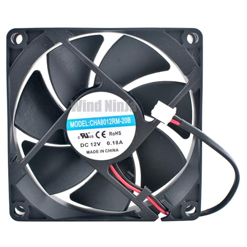 CHA8012RM-20B 8cm 80mm fan 80 * 80 * 20mm 8020 DC12V 0.18A 2pin 2150rpm Cooling fan for inverter power supply