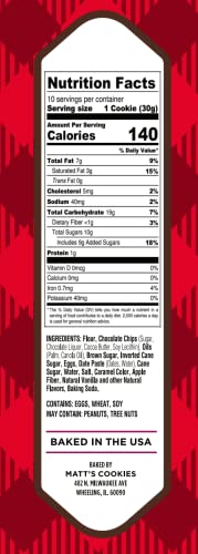 Matt's Bakery | Chocolate Chip Cookies | Soft-Baked, Non-Gmo, All-Natural Ingredients; 4 Bags (10.5Oz Each) #TOP2