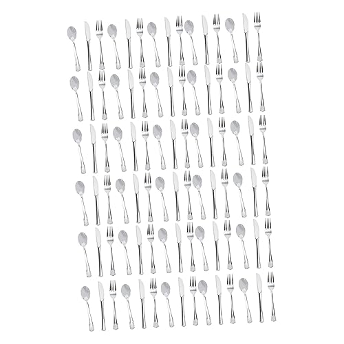 minkissy Plastic Silverware 10 Sets Cutlery Set Forks Spoons Knives Party Utensils Dinnerware for All Occasions