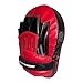 Ringside Curved Boxing MMA Punch Mitts (Pair) Red, 10.5