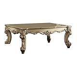 ACME Vendome II Coffee Table - - Gold Patina & Bone