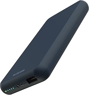 エレコム モバイルバッテリー 大容量 10000mAh 15W 2台同時充電 出力2ポート (Type-C/USB-A) 入力(Type-C) 【 iPhone SE3 / 13 / 12 / iPad/Android 各種対応】 ブルー DE-C38-10000BU