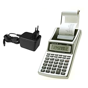 Genie LP 20 desktop rekenmachine (voeding, batterij, 12-cijferige rekenmachine, zwarte druk (roller))