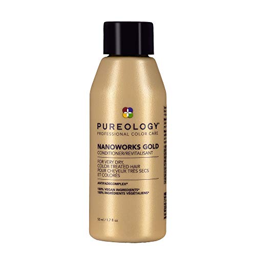 Pureology Nanoworks Gold Conditioner | For Very Dry Color-Treated Hair | Restores & Strengthens Hair | Sulfate-Free | Vegan | Updated Packaging | 1.7 Fl. Oz. |