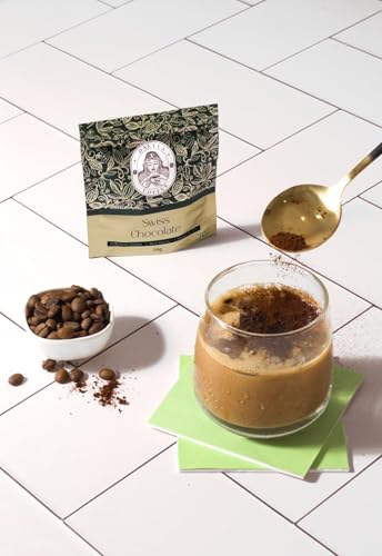 Image of Swiss Chocolate Premium Instant Coffee Powder - 100% Arabica | Rich Aroma, Smooth & Indulgent Flavor | Airtight Zipperlock Pouch | Perfect for Hot & Cold Coffee 100g (Pack of 2)