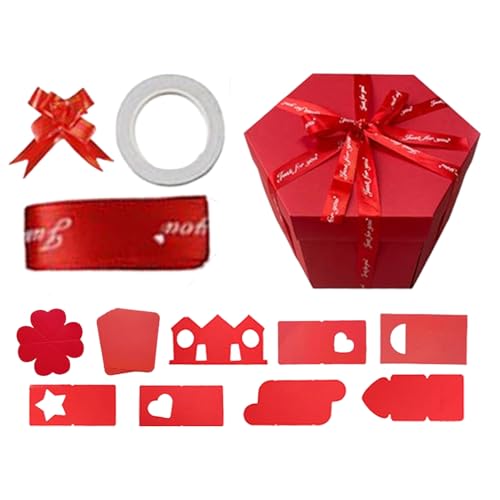 de álbum de fotos DIY, suministros para envolver cumpleaños reutilizables de 8 capas – Álbum de fotos hecho a mano – para padres, cumpleaños, boda, shower, compromiso, Navidad San