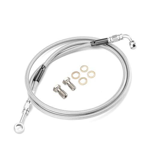 Non-Compliant Brake Hoses/FMVSS 106 - 2019-2020 Arcimoto FUV Motorcycles 6 Mofun Extended Length Hydraulic Front Brake Line Kit Stainless Steel For 16'-18' Handlebar Non-ABS Compatible with Harley Sportster XL 883 1200 1988-2003, Chrome, 50'