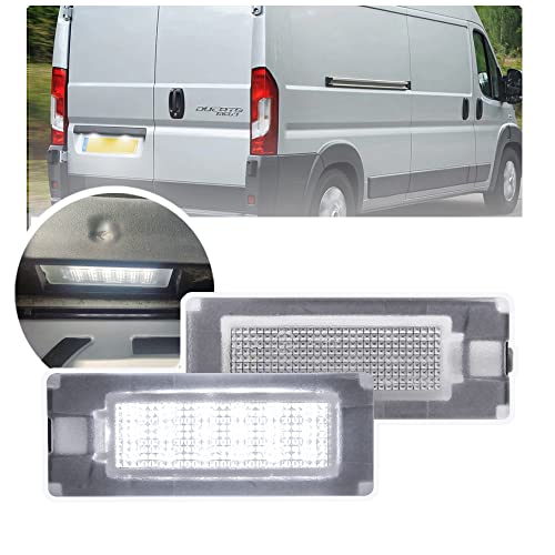 Lampe de plaque d'immatriculation LED arrire compatible avec Fiat Ducato Bus Kasten pour Peugeot Boxer Bus Kasten pour Citroen Jumper Bus Kasten 2006-2019
