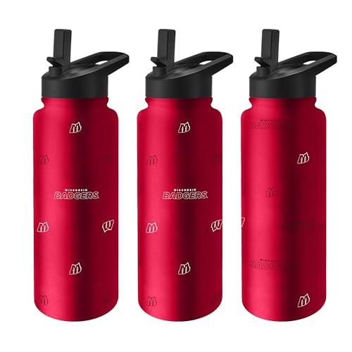 Image of Logo Brands Winsconsin Badgers 34oz Step And Repeat Quencher Bottle