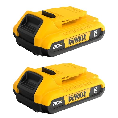 DEWALT 20V MAX Battery, Compact 2.0Ah Double Pack (DCB203-2)