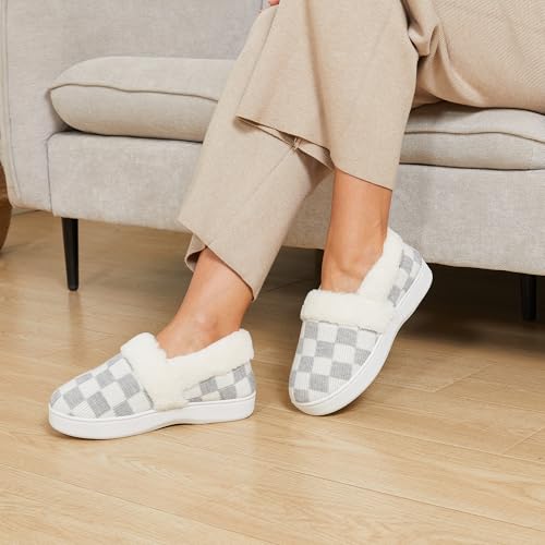 50% Off UBFEN Women's Fuzzy House Slippers with Memory Foam