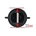 UP100 10pcs 2.5cm Diameter Surfboard Leash Plug Sup Board Surfing Leash Plugs (Black)