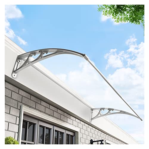 OHKITA Auvent Abri Solaire Extérieur avec Support en Aluminium, Feuille Creuse pour La Protection Contre Les UV, La Pluie, La Neige Et La Lumière du Soleil, Blanc (Size : 60x60cm)
