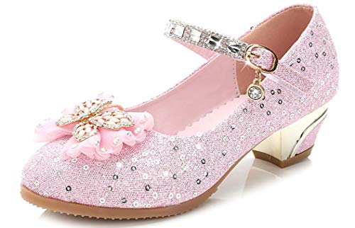 Sunny-U Mary Jane - Zapatos Princesa tacón bajo Lentejuelas