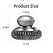 2 Pack Stainless Steel Wool Scrubber with Handle & 2 Pack Replacement Steel Scrubber Wool Pads for Cleaning Iron Pots Dishes Pans Metal Scrubbers for Kitchen Wash Sink Stoves Grills Pot Brush (Silver)