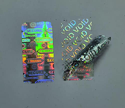 Image of LEPAH Secure Genuine Hologram Stickers,15mm x 30mm, Silver,25000 Pcs | VOID Tamper Evident