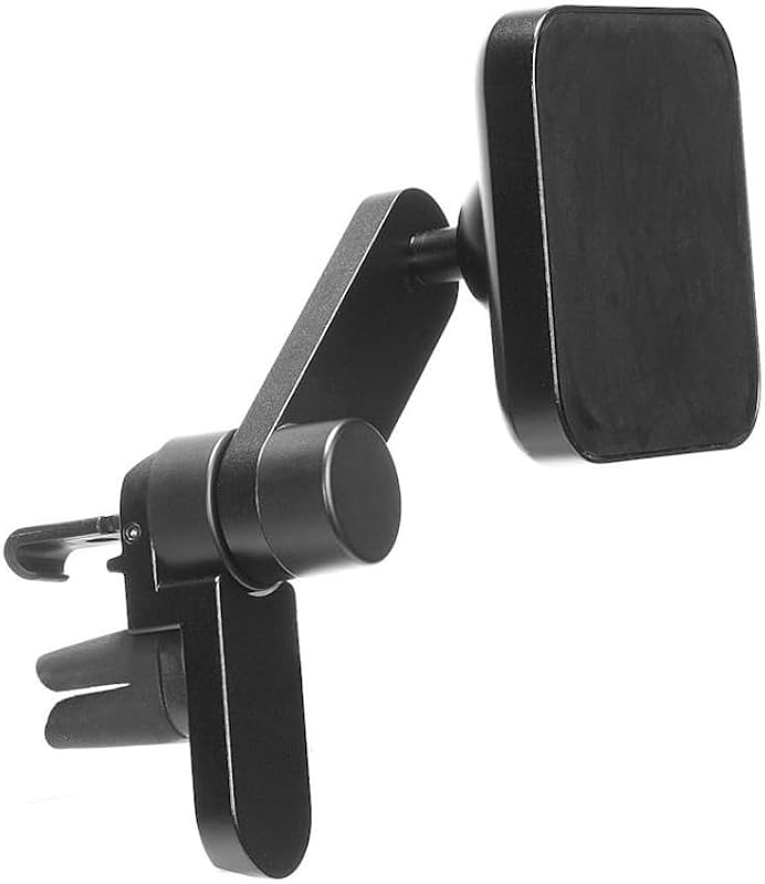Soporte celular para ventilación de automóvil, carga inalámbrica Qi2, tecnología de montaje magnético, ajustable, construcción de aluminio, brazo giratorio de 360 ​​grados, compatible con estuches MagSafe y Peak Design