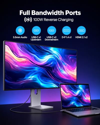 Image of W34KB 34 inch 5K Dual Mode Gaming Monitor (Honeycomb - with Stand)