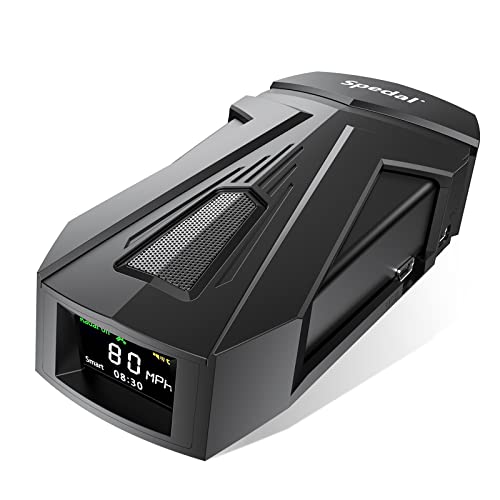 Image of Spedal DSP Radar Detectors for Cars, 6500 Ft Ultra-Long Radar Coverage, Built-in GPS /Real-Time Alerts, IVT Filtering, Free Database Upgrade for Fewer False Alerts