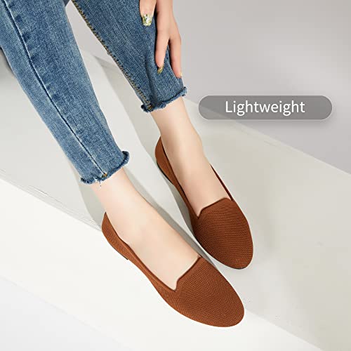 Image of BABUDOG Women's Flats Shoes Shiny Mesh Loafers Shoes Soft Memory Foam Flats