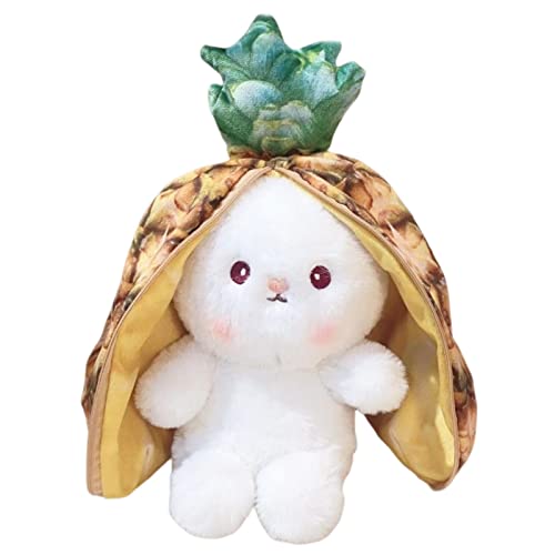 Lapin Peluche, Lapin Mignon Peluche De Pâques, Lapin En Sac De Fruits Réversible Lapin Fruits Oreiller Lapin Mignon Oreiller De Fruits De Lapin Canapé Oreiller Décoration De