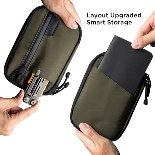 Image of ALPAKA Admin Pouch Pro EDC Organizer Tool Pouch Green X-Pac X42 | Smooth Zipper, Weatherproof Storage for Electronics, Cables, Travel Accessories
