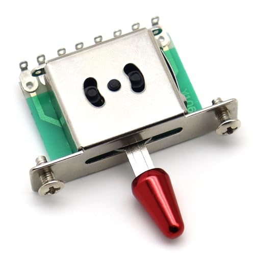 Commutateur à levier guitare électrique avec bouton noir pour un changement de micro fluide