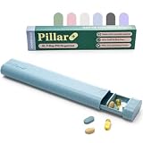Sistema di facile accesso: contenitore per pillole scorrevole liscio senza parti fragili; ideale per chi ha problemi di destrezza; il design semplice del portapillole lo rende perfetto per l'uso quotidiano; comodo organizer per medicinali per una gestione senza problemi dei farmaci