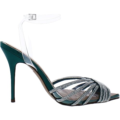 Jessica Simpson Womens Wamblee Rhinestone Buckle Ankle Strap2