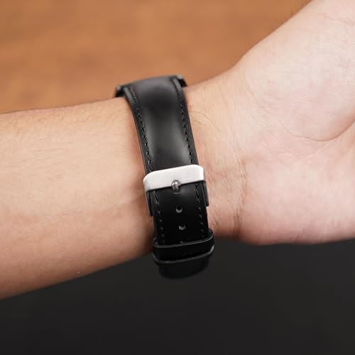 Vinacreations Men's Vintage Full Grain Leather Watch Bands - Quick Release 18-22mm Replacement Straps