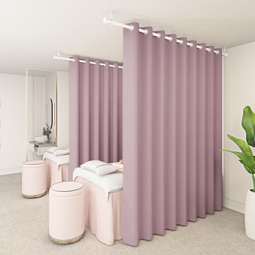 Cortina opaca para probador evita transparencias en cabinas de spa 2