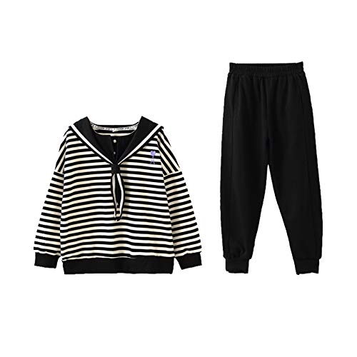 Conjunto de ropa amropi niña con raya deportiva de chaqueta y pantalones de chándal para 4-15 años