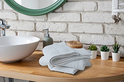 Textila Cotton White Salon Towels Size 16X26 Inches Hand Towels Super Soft And Quick Dry Towel For Facial | Gym | Salon | Spa And Home Use Towels Pack Of 24 Bulk Hand Towels #TOP4