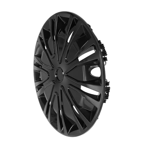 Cache-roue de voiture 15 pouces enjoliveur plastique noir avec cache-moyeu