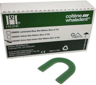 Coltene H00825 HYGENIC Bite-Wafers, Double, Blue (Pack of 24)