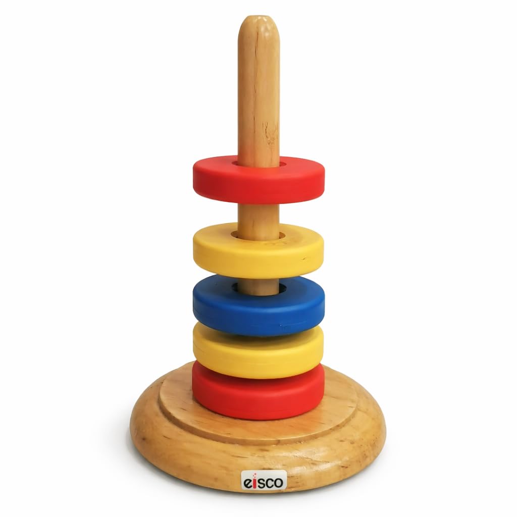 EISCO - Floating Ring Magnets with Wooden Base, Set of 5 Ceramic Magnets-image-43