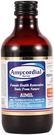AIMIL Amycordial Syrup - 200ml (Pack of 4) | Female Health Restorative Tonic | Contains Shatavari, Amla, Guduchi, Methi and more