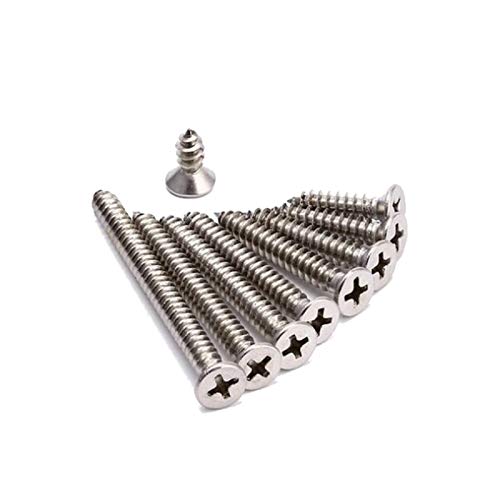 Panel Screws M1 M1.2 M1.4 M1.7 M2 M2.2 M2.6 304 Stainless Steel Countersunk Cross Head Flat Self Tapping Screws Nails, Fasteners (Size : M1.4 X 3 50pcs)